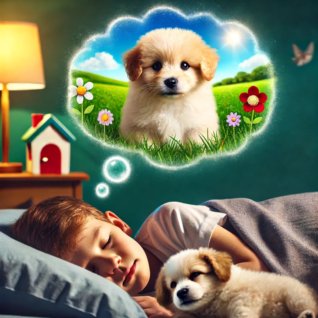 Dreaming about a puppy ebook cover